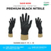 1000 Gloves (10 Boxes) - Disposable Gloves - Premium Powder Free - Black Nitrile - Bodyguards GL897® - Champions Gloves