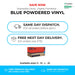 1000 Gloves (10 Boxes) - Disposable Gloves - Slightly Powdered - Blue Vinyl - Shield GD11® - Champions Gloves