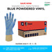 1000 Gloves (10 Boxes) - Disposable Gloves - Slightly Powdered - Blue Vinyl - Shield GD11® - Champions Gloves