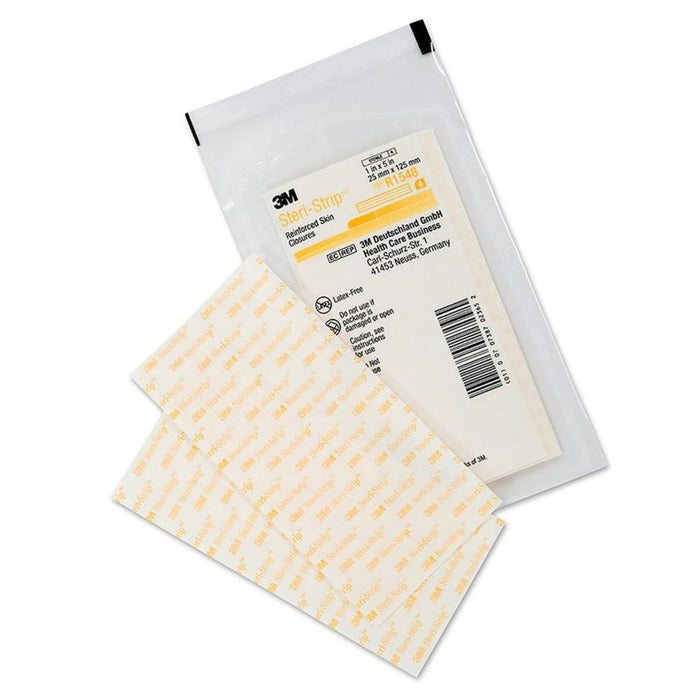 3M Steristrip Adhesive Skin Closures - 25mm x 125mm - Pack of 25 - Champions Gloves