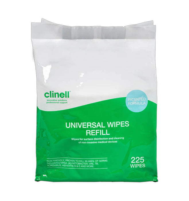 Clinell Universal Wipes Refill – Pack of 225