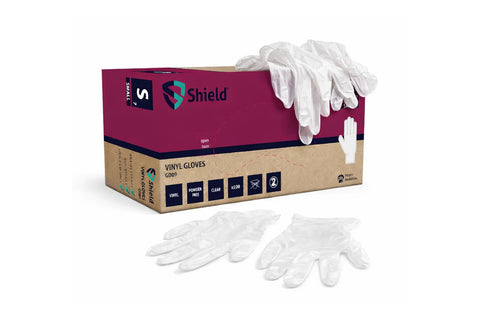 Shield Clear Vinyl Disposable Gloves – Powder Free (1000 Gloves)