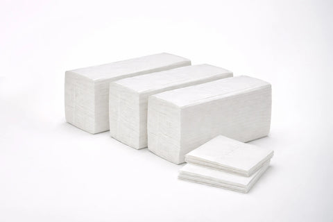 White Z-Fold Hand Towels – 2-Ply (3 Pack Bundle)