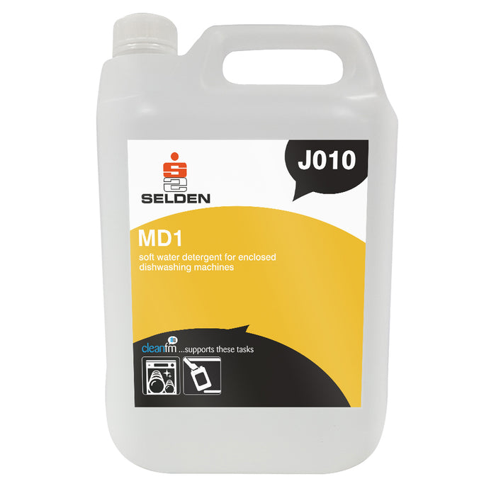 MD1 Soft Water Detergent for Enclosed Dishwashing Machines 5L