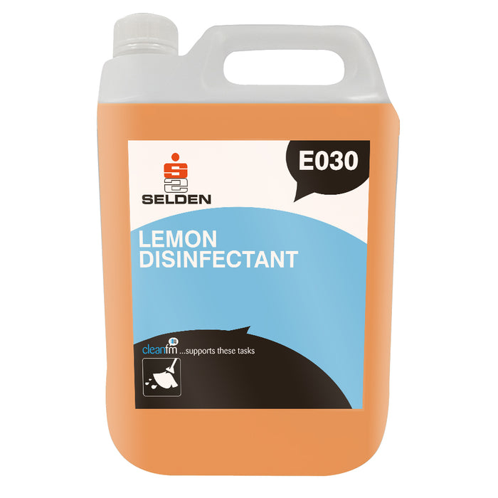 Selden Lemon Disinfectant – 5 Litre Professional Cleaning Solution